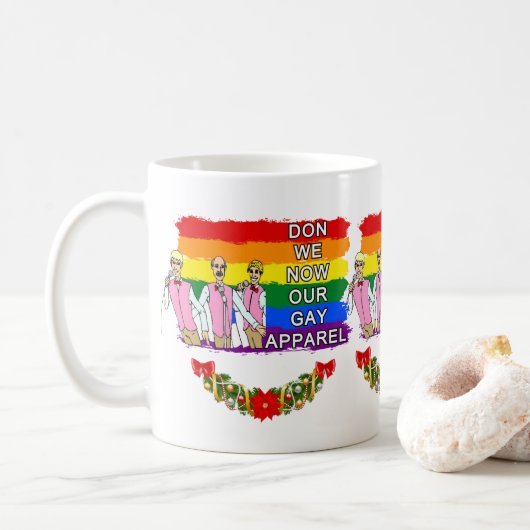Gay Men's Chorus Weihnachtszeit-Tasse Kaffeetasse (Mit Donut)