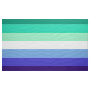 Gay Mens Pride Flag (Azur & Blau) Stoff