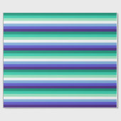 Gay Mens Pride Flag (Azure & Blue) Geschenkpapier (Flach)