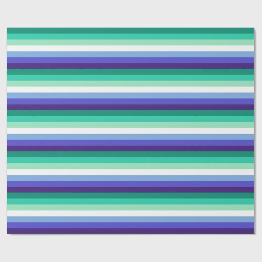Gay Mens Pride Flag (Azure & Blue) Geschenkpapier (Flach)