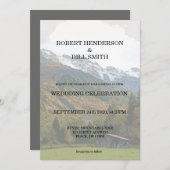 Gay Mr. & Mr. rustikale Hochzeit Einladung (Vorne/Hinten)