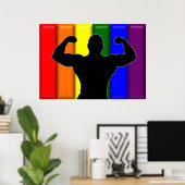 Gay Muscle Pride Poster (Heimbüro)