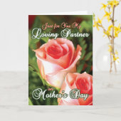 Gay Mütter Tageskarten - Love Partner Karte (Gelbe Blume)