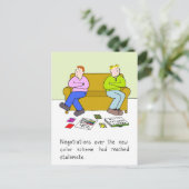 Gay New Zuhause Decorating Spaß Postkarte (Stehend Vorderseite)