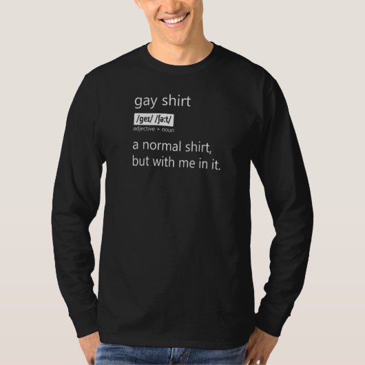 Gay Noun substanzielle Rechte Stolz Allily Que Lgb T-Shirt (Vorderseite)