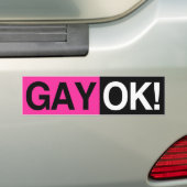 GAY OK AUTOAUFKLEBER (Auf Auto)