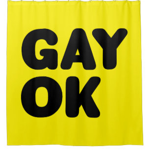GAY OK / Stolz auf Gay-/LGBT-unterstützendes Desig Duschvorhang