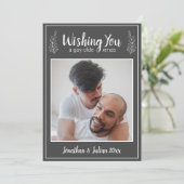 Gay Olde Christmas LGBTQ Chalkboard Weihnachten (Stehend Vorderseite)