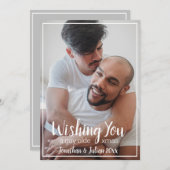 Gay Olde Christmas LGBTQ Urlaub Feiertagskarte (Vorne/Hinten)