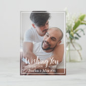 Gay Olde Christmas LGBTQ Urlaub Feiertagskarte (Stehend Vorderseite)