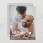 Gay Olde Christmas LGBTQ Urlaub Feiertagspostkarte (Vorne/Hinten)