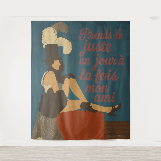 Gay Paris One Day at a a Time - Tapestry Wandteppich (Vorderseite)