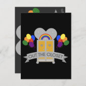 Gay-Party-Feier Postkarte (Vorne/Hinten)