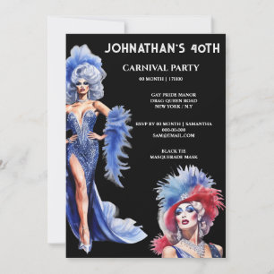 Gay Party lgbtq Geburtstag Drag Queen Thema Einladung