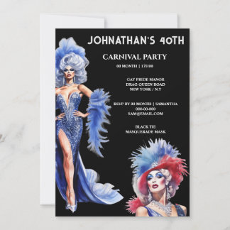 Gay Party lgbtq Geburtstag Drag Queen Thema Einladung