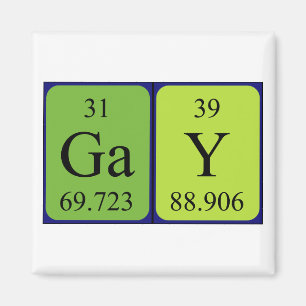 Gay Periodenmagnet Magnet
