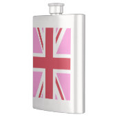 Gay Pink UK Pride Flag Flachmann (Links)