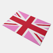 Gay Pink UK Pride Flag Fußmatte (Schrägansicht)