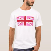 Gay Pink UK Pride Flag T-Shirt (Vorderseite)