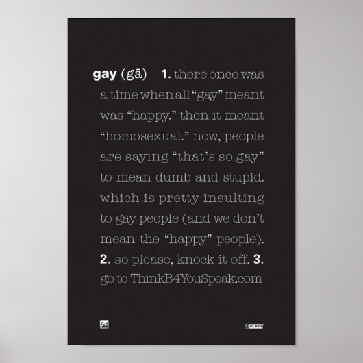 Gay Poster (Vorne)