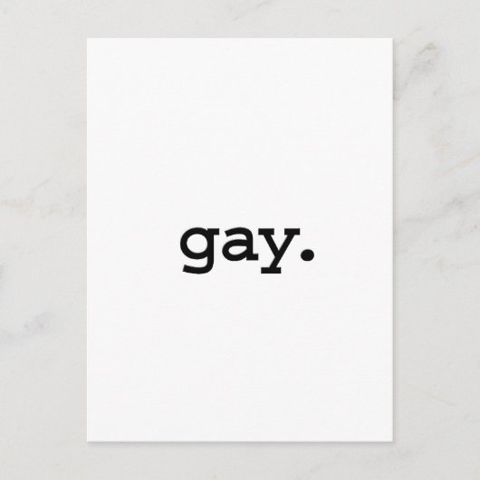 gay. postkarte (Vorderseite)