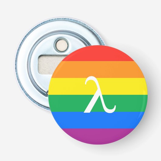Gay Pride-Aktivismus Flaschenöffner (Vorderseite)