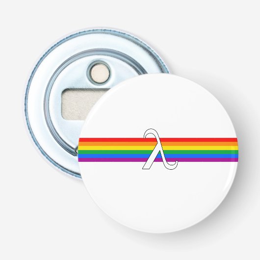 Gay Pride-Aktivismus Flaschenöffner (Vorderseite)