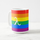 Gay Pride-Aktivismus Kaffeetasse (Vorderseite Links)
