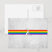 Gay Pride-Aktivismus Postkarte (Vorne/Hinten)