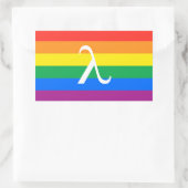 Gay Pride-Aktivismus Rechteckiger Aufkleber (Tasche)