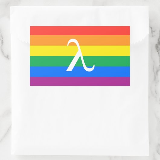 Gay Pride-Aktivismus Rechteckiger Aufkleber (Tasche)