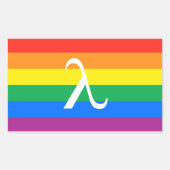 Gay Pride-Aktivismus Rechteckiger Aufkleber (Vorderseite)