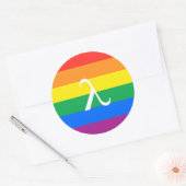 Gay Pride-Aktivismus Runder Aufkleber (Umschlag)