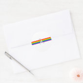 Gay Pride-Aktivismus Runder Aufkleber (Umschlag)