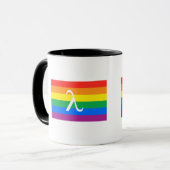 Gay Pride-Aktivismus Tasse (Vorderseite Links)