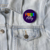 Gay Pride Ally LGBTQ Rainbow Alliance Button (Beispiel)