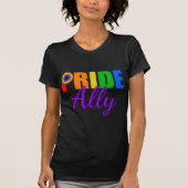 Gay Pride Ally Rainbow T-Shirt (Vorderseite)