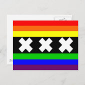 Gay Pride Amsterdam Postkarte (Vorne/Hinten)