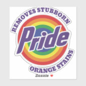 Gay Pride Anti-Trump Anti-Maga-Regenbogen Aufkleber (Blatt)