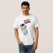 Gay Pride Astronaut T-Shirt (Vorne ganz)