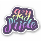 Gay Pride Aufkleber (Vorderseite)