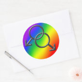 Gay Pride Aufkleber Männer Gay Pride Regenbogenauf (Umschlag)