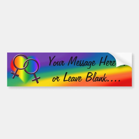 Gay Pride Autoaufkleber Rainbow Liebe Stickers (Vorne)