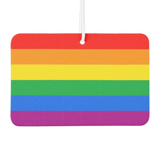 Gay Pride Autolufterfrischer (Vorderseite)