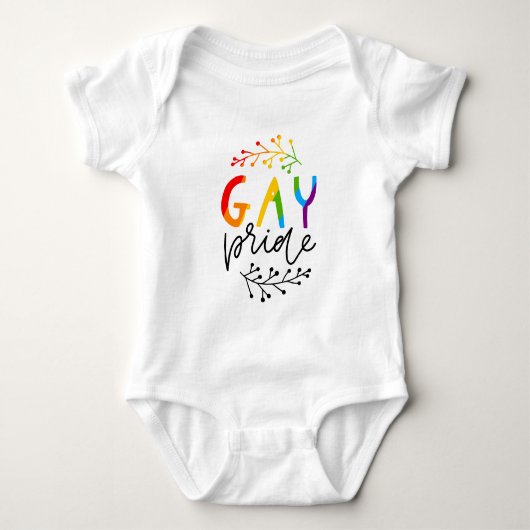 Gay Pride Baby Strampler (Vorderseite)