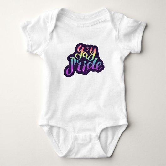 Gay Pride Baby Strampler (Vorderseite)