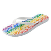 Gay Pride Badesandalen (Schrägansicht)