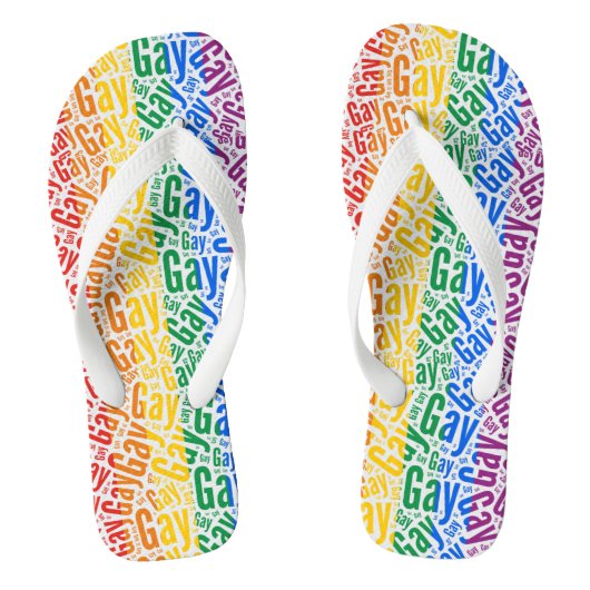 Gay Pride Badesandalen (Fußbett)