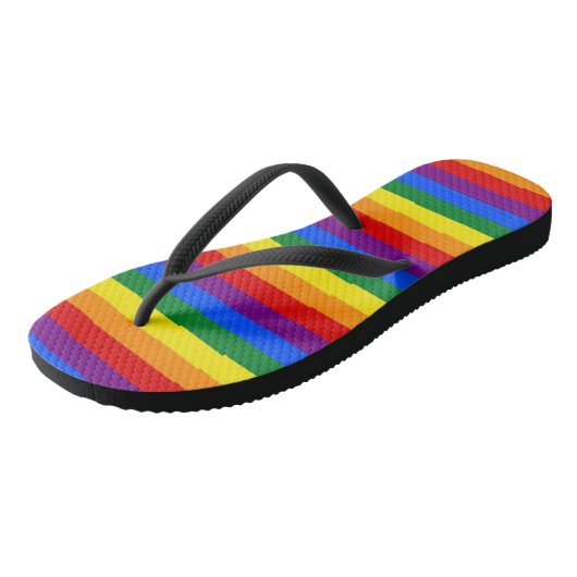 Gay Pride Badesandalen (Schrägansicht)
