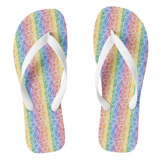 Gay Pride Badesandalen (Fußbett)